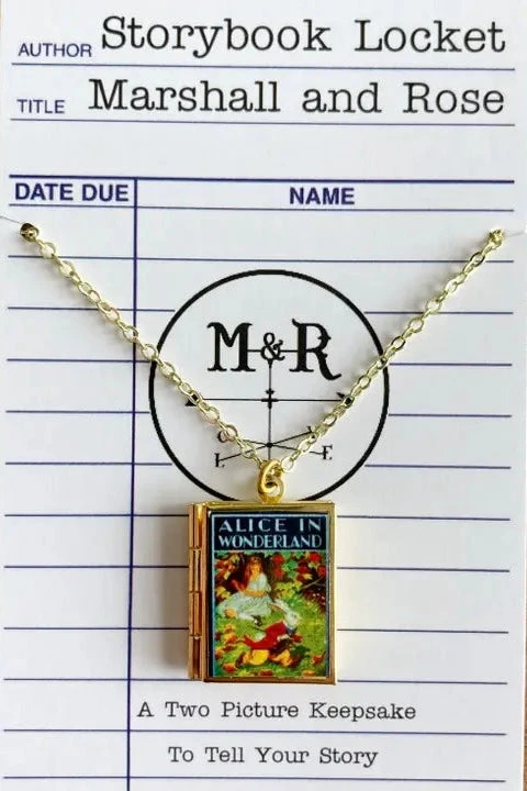 Rabbit Running Late Book Locket Necklace by Marshall and Rose Rabbit Running Late Book Locket Necklace By Marshall And Rose -MODERN MILLIE Shop 84307B17 B3AF 4011 AA9D 4958C32C4989