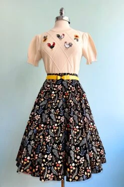 Cream Embroidered Chicken Short Sleeve Sweater 5 Cream Embroidered Chicken Short Sleeve Sweater -MODERN MILLIE Shop 84F47C79 A9C2 4813 8147 545AFCC006DB