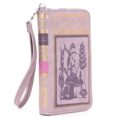 Purple Alice In Wonderland Book Wallet -MODERN MILLIE Shop 86fc24f369ea007bd41469cac291261ee9878cb752c6a05541b67fa8e43db480