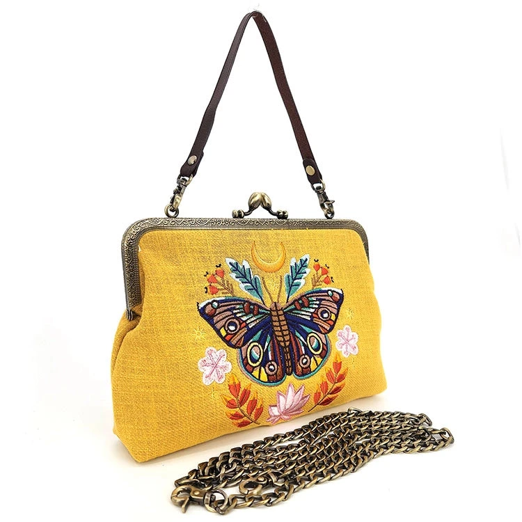 Yellow Moon Moth Kiss Lock Bag Yellow Moon Moth Kiss Lock Bag -MODERN MILLIE Shop 87598689a49d4ec7bd5cf41989d7eb178881957f01765de93785e12ba31cf0cd