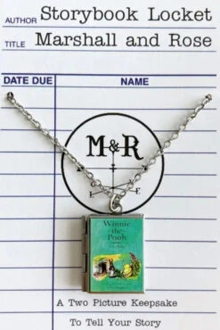 Winnie The Pooh Book Locket Necklace By Marshall And Rose