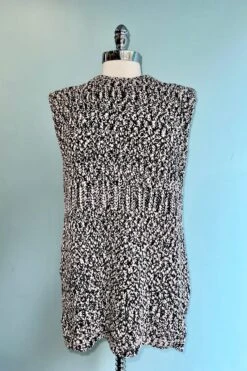 Grey Long Sweater Vest By Compania Fantastica