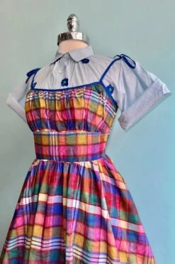 Multicolor Plaid Shirred Bust Swing Dress 8 Multicolor Plaid Shirred Bust Swing Dress -MODERN MILLIE Shop 89035E93 F434 4D5B A986 76CE9ACB4FDD