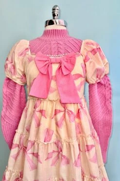 Dusty Pink Mock Neck Puff Sleeve Sweater -MODERN MILLIE Shop 894DBDBC 1CE1 42BC AF85 C406F1FF955A