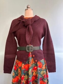 Final Sale Posey Tie Cardigan In Burgundy By Banned -MODERN MILLIE Shop 895623AD C8F5 42D7 9075 9B8010633194