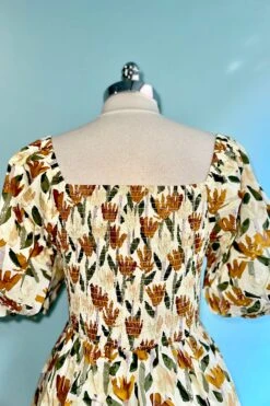 Maple Leaf Print Knee Length Dress -MODERN MILLIE Shop 8A73AC50 B1FE 442D 832E 0E5AC5E64B47