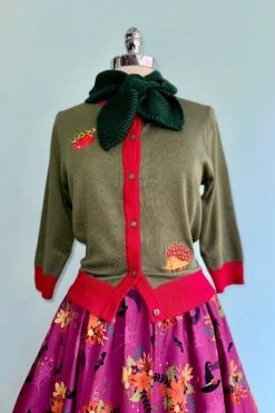 Hedgehog And Acorn Embroidered Leslie Cardigan By Miss Lulo -MODERN MILLIE Shop 8B6D93F7 7CD9 4027 8B5E F2CD0064D1B0