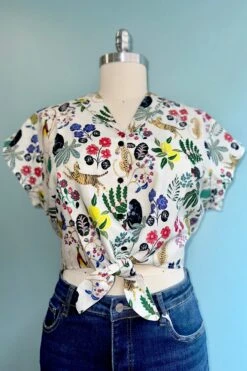 Paradise Garden Peggy Top By Palava
