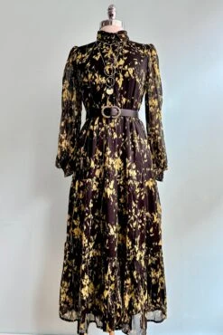 Black And Gold Midi Dress By Wild Pony -MODERN MILLIE Shop 8CA35F90 F566 4865 93E1 67EED0208F56