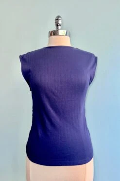 Ruched Top In Navyby Mata Traders