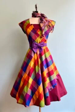 Cotton Madras Rainbow Cap Sleeve Dress 9 Cotton Madras Rainbow Cap Sleeve Dress -MODERN MILLIE Shop 8DF95B6C 8CCE 4B53 82CE 6467D37F347B