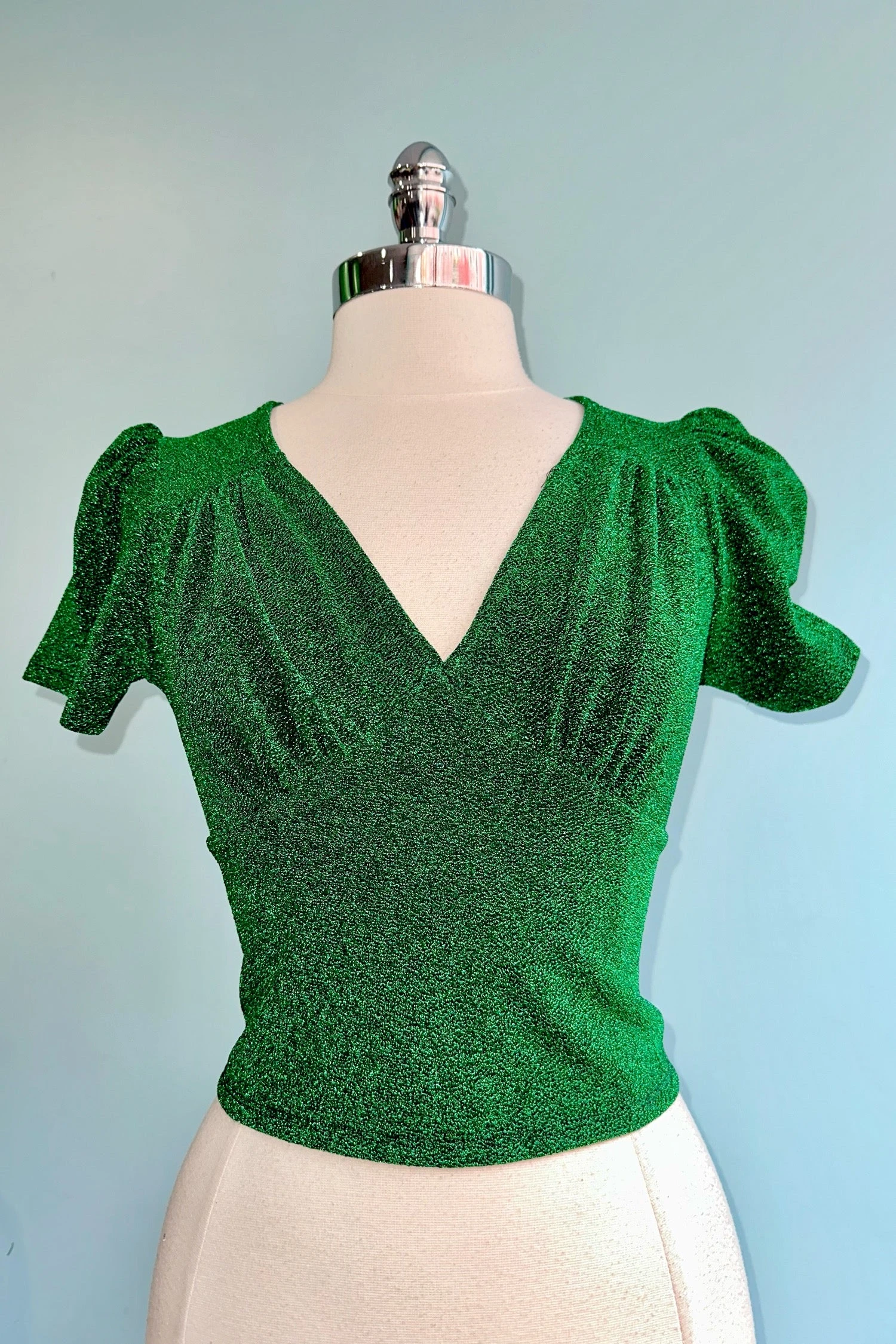 Emerald Lurex Loco-Motion Top by Hell Bunny Emerald Lurex Loco-Motion Top By Hell Bunny -MODERN MILLIE Shop 8F59CD17 4217 470D B546 E1E38186A422