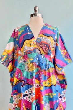 Periwinkle Woven Midi Caftan By Blue Platypus -MODERN MILLIE Shop 8FC0F018 3B89 47CD 8D3C EA88D082D2E4