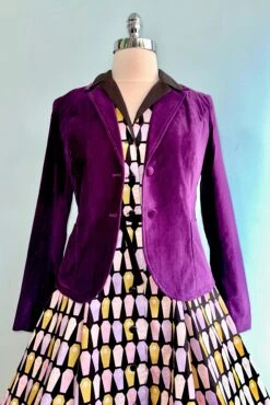 Purple Fitted Velvet Blazer By Jawbreaker -MODERN MILLIE Shop 8FDEE172 927D 49A4 988C DC3A8E2AD909