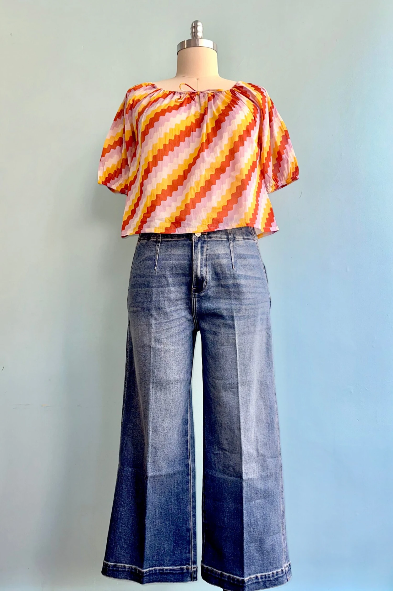 Zig-Zag Top by Compania Fantastica Zig-Zag Top By Compania Fantastica -MODERN MILLIE Shop 909F3A1B 4668 41A9 ADCF DA48DECFEE6B scaled