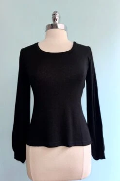 Black Softie Bishop Sleeve Grace Top By Heart Of Haute -MODERN MILLIE Shop 9519ADF8 AC50 436B 9FA6 6FC75AB4398E