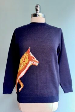 Fox Navy Blue Esther Sweater By Palava