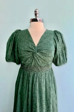 Evergreen Eyelet Midi Dress 4 Evergreen Eyelet Midi Dress -MODERN MILLIE Shop 956A6A5C D8B9 4E58 84F2 11A733A47FF1
