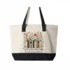 There's No Such Thing As Too Many Books Canvas Zipper Tote Bag -MODERN MILLIE Shop 985cdb8bbc83e0f2ba26d693aac9ad970cc8feb376020f4f8f96296a28adc1d0