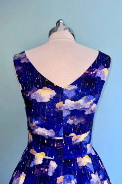 Rain Clouds Navy Lily Dress By Miss Lulo -MODERN MILLIE Shop 9962BE45 8492 426E AB29 D6147353C154