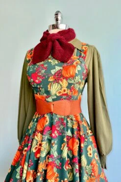 Autumn Leaves Pinafore Dress By Hell Bunny -MODERN MILLIE Shop 99A31C73 203E 4013 AB20 E7ED7E129B78