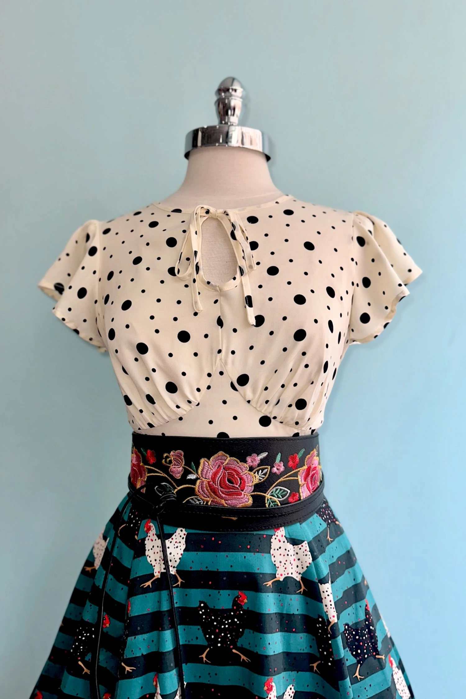 Cream and Black Polka Dot Flutter Sleeve Dress by Voodoo Vixen Cream And Black Polka Dot Flutter Sleeve Dress By Voodoo Vixen -MODERN MILLIE Shop 99C39D3D 299C 45C7 A3BF 45733446AA2C scaled