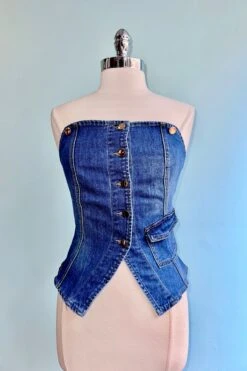 Denim Button Front Tank Vest 5 Denim Button Front Tank Vest -MODERN MILLIE Shop 9A84527B 8525 4122 92CF A72493FA2FEC