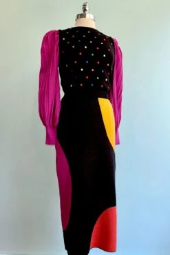 Rainbow Dot Embroidered Black Sweater Vest By Tulip B. -MODERN MILLIE Shop 9BF76C74 22F9 477E 919B B05103E98A44