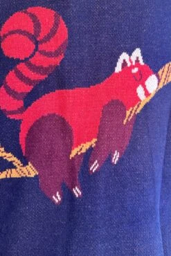 Red Panda And Mushrooms Adley Cardigan By Miss Lulo -MODERN MILLIE Shop 9D017F02 B3F1 4E90 AAEF 554B55154EDC