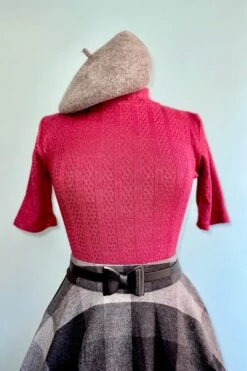 Burgundy Denise Elbow Length Top By Heart Of Haute 4 Burgundy Denise Elbow Length Top By Heart Of Haute -MODERN MILLIE Shop 9F13DC5D BFB9 44ED AD81 59E29F590996