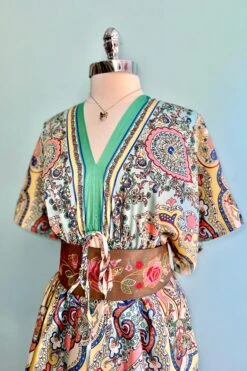 Paisley Silky Caftan Dress By Molly Bracken -MODERN MILLIE Shop A0C2383B 3F2E 42AE A2D7 80FED0893E77