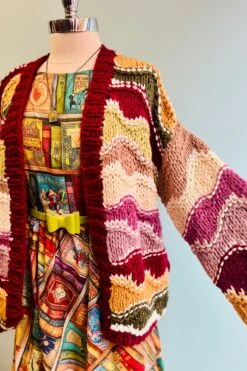 Wavy Colorblock Hand Crochet Cardigan -MODERN MILLIE Shop A1647833 66FA 4D86 8F30 6119C4BD1AF9