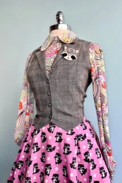 Pink Raccoon Full Skirt By Eva Rose -MODERN MILLIE Shop A172BEF8 EA35 454E A09C DE1AC13C8838