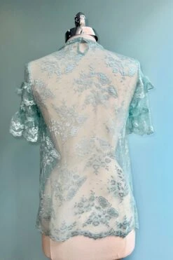 Mint Ruffle Sleeve Top By Tulip B. -MODERN MILLIE Shop A2941400 4615 41E3 9EF5 9015D4DF5793