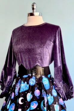 Purple Velvet Balloon Sleeve Top By Compania Fantastica 7 Purple Velvet Balloon Sleeve Top By Compania Fantastica -MODERN MILLIE Shop A39730A3 70F2 4BAA AB30 F6318C1057AA