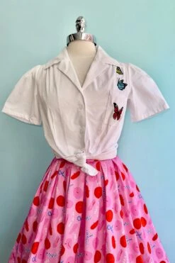 Pink And Red Paris Doris Skirt By Retrolicious -MODERN MILLIE Shop A39910BE 5426 4F99 994A 8916E651E5BE