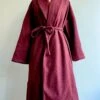 Final Sale Burgundy Wrap Coat By Compania Fantastica -MODERN MILLIE Shop A5717AF6 CBEF 409A A472 3DBF3268844E