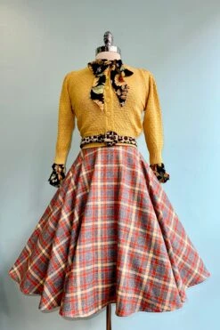 Mustard And Rust Flannel Circle Skirt By Heart Of Haute 6 Mustard And Rust Flannel Circle Skirt By Heart Of Haute -MODERN MILLIE Shop A6EA5136 008C 4C87 B9FD A29AF89D2C7F