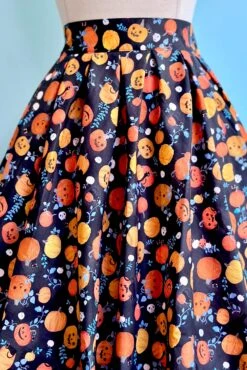 Black Kitties And Jack O' LanternsDoris Skirt By Retrolicious -MODERN MILLIE Shop A714E36A 00B0 4E70 8D35 5E3F3E2053FB