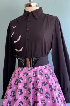 Night Bat Blouse In Black By Banned -MODERN MILLIE Shop AAA193FD D36E 4DB2 9F7F 93E069D696E1