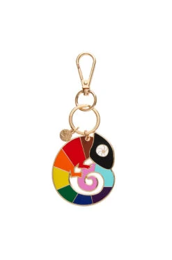 Carmel's Colorful Enamel Key Ring By Erstwilder