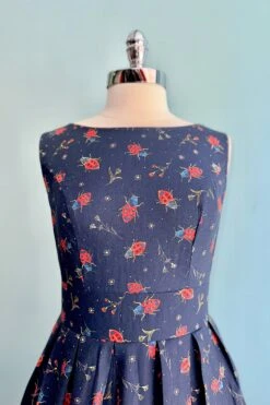 Navy Lady Bugs Lily Dress By Miss Lulo -MODERN MILLIE Shop AD560920 064A 4248 B873 A6750006EAB2