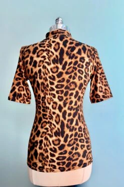 Leopard Denise Elbow Length Top By Heart Of Haute -MODERN MILLIE Shop AF4D596A 61ED 4A6C BAD6 86A281B7FE06