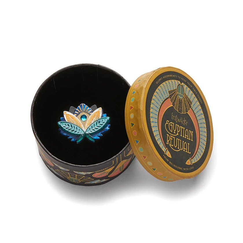 The Blue Lotus Ring by Erstwilder The Blue Lotus Ring By Erstwilder -MODERN MILLIE Shop AM1RG01TheBlueLotusRing 4