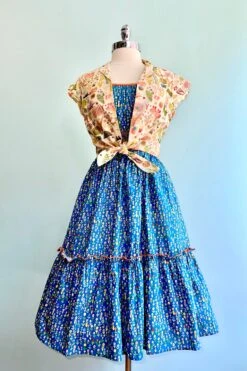 Turquoise Floral Smocked Waist Swing Dress -MODERN MILLIE Shop B1042DA0 9A79 4344 B2CC CF138CB82213