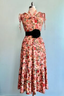 Rainbow Floral Midi Dress By Voodoo Vixen -MODERN MILLIE Shop B15D9EA8 024A 4242 BC63 A13C878EA658