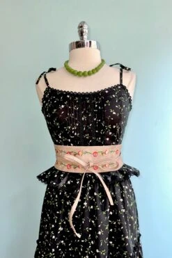 Black Ditsy Floral Tie-Shoulder Maxi Dress -MODERN MILLIE Shop B1767831 E735 40F7 BD81 984544617446