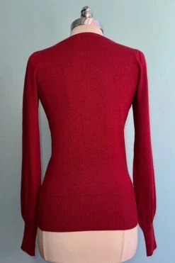 Una Puff Sleeve Sweater In Red By Banned -MODERN MILLIE Shop B19FEF32 E20F 411F 9820 893BA5054555