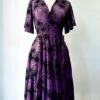 Flocked Spider Web Purple Aurora Dress By Wax Poetic