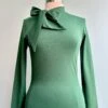 Green Tie Neck Jersey Top By Voodoo Vixen -MODERN MILLIE Shop B511FFC3 5BBF 4829 92A2 F51FDFED8E8F